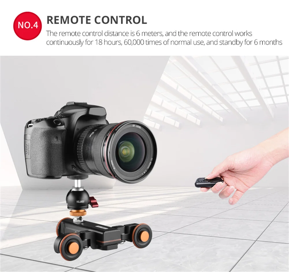 Video Autodolly Scale Indication Electric Motor Track Slider for DSLR Camera