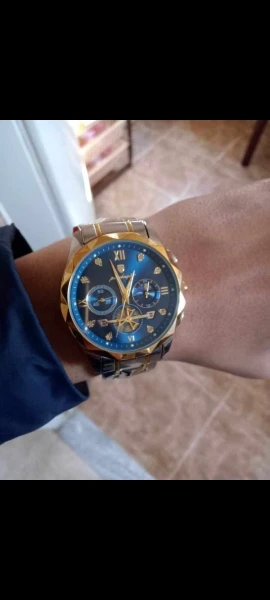 POEDAGAR Luxury Man Wristwatch Waterproof Luminous Chronograph photo review