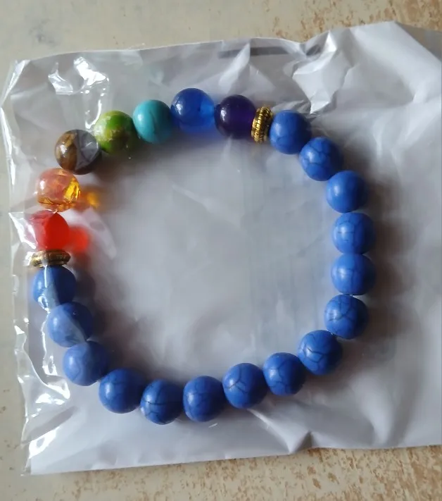 7 Chakra Lava Stone Bracelet for Healing & Protection photo review