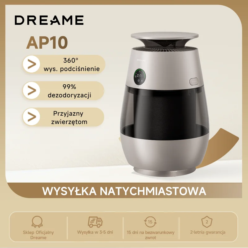 Oczyszczacz powietrza Dreame Pet Air purifier AP10  z Polski za $338.67 / ~1226zł