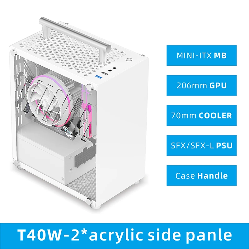 T40 ミニ ITX ケース Amazon.co.jp: コンピュータケース ミニ ITX ケースゲーム