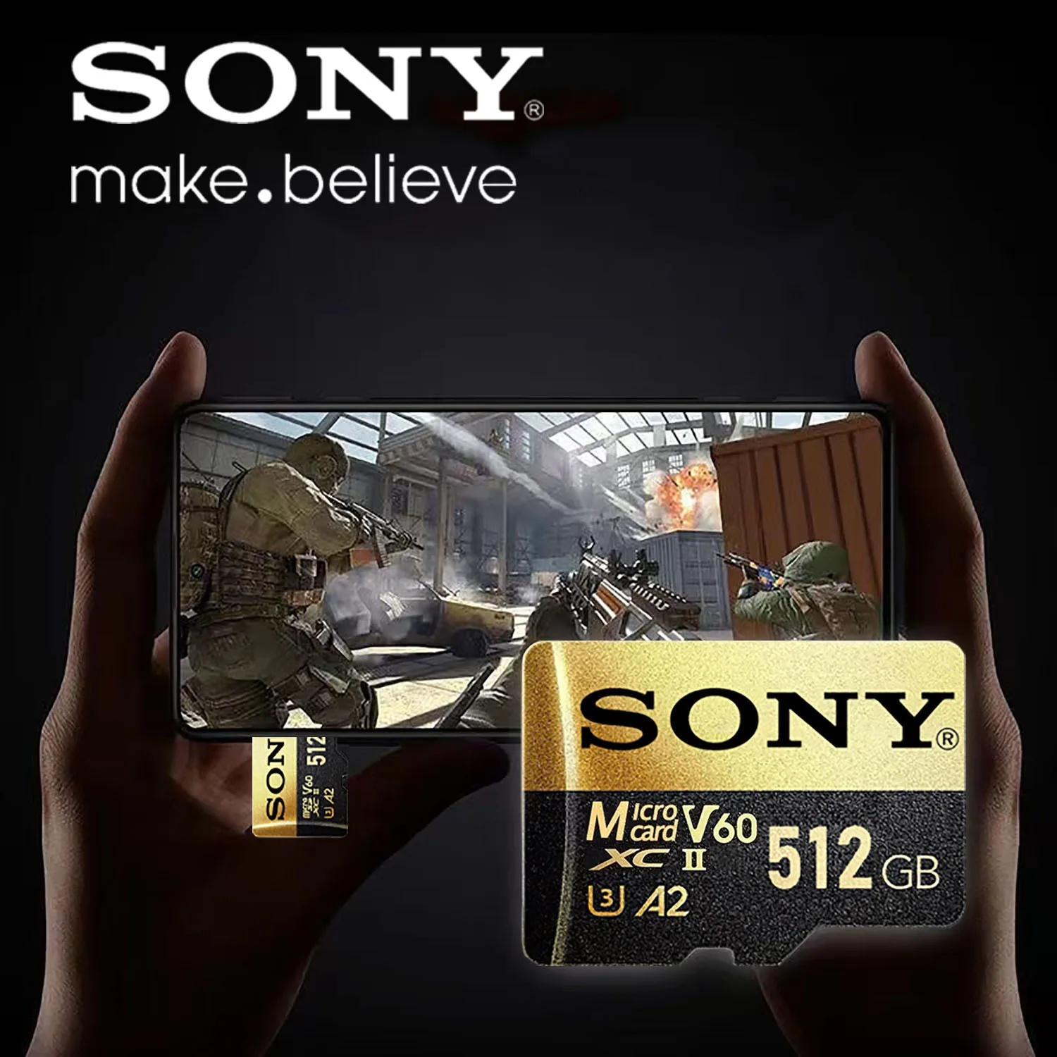 thumbnail image 4 of Tarjeta de memoria de alta velocidad SONY de 128 GB, tarjeta Micro SD de 256 GB, 512 GB y 1 TB, tarjeta Flash Micro SD para teléfono móvil, cámara, mesa y PC, 4 of 5