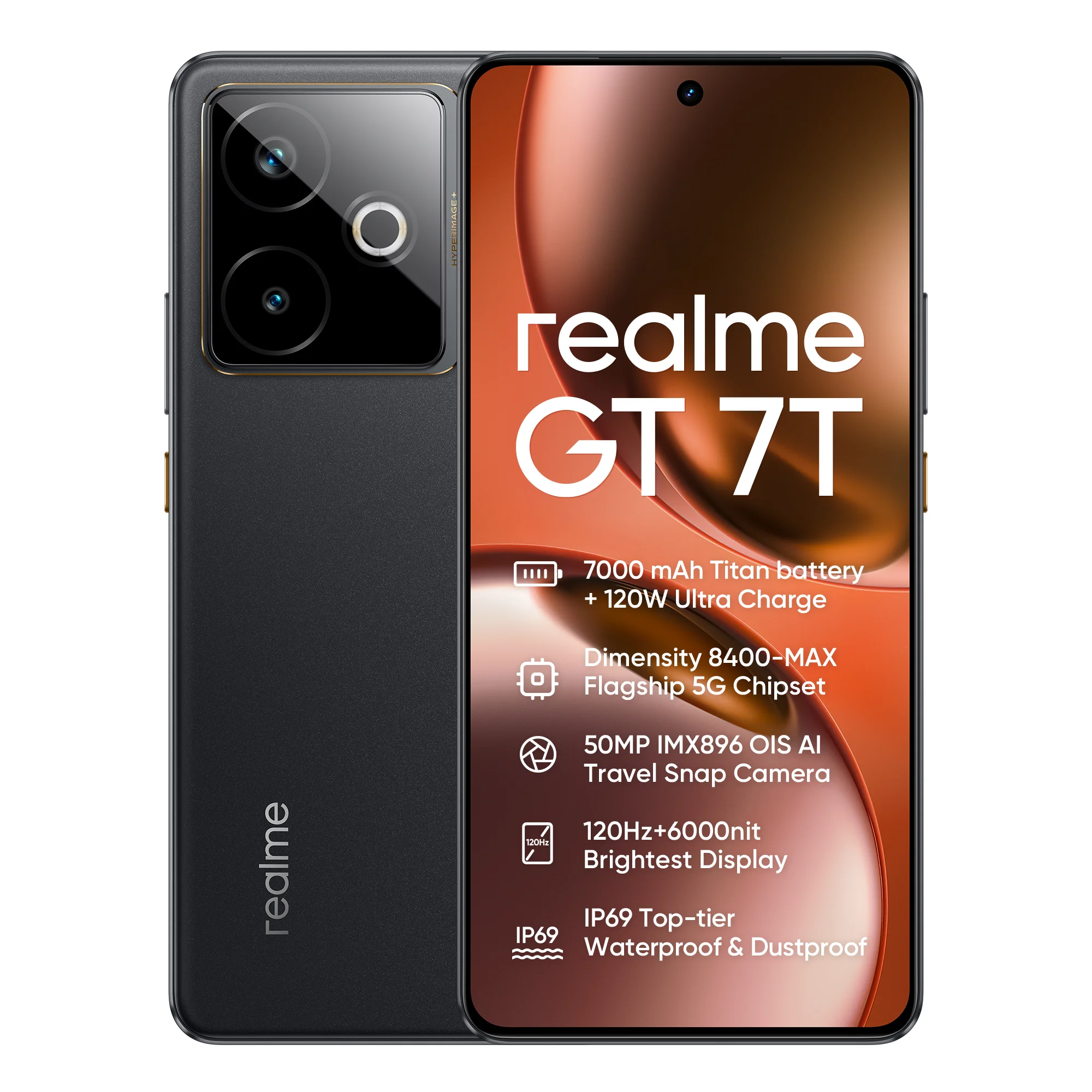 New realme GT 7T 5G SmartPhone 50MP IMX896 OIS Camera