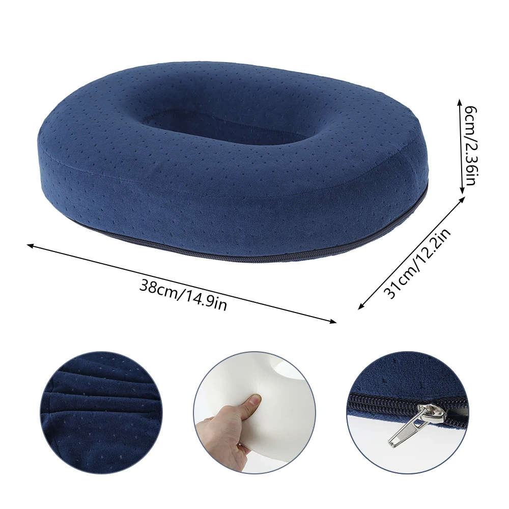 Donut Seat Cushion With Memory Foam, Comfort Support Pillow For