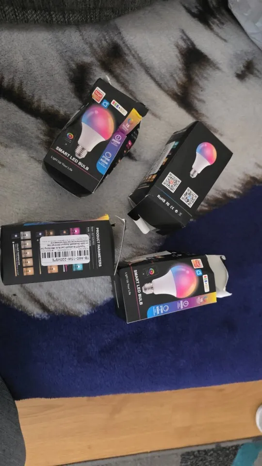 Tuya E27 Led Lamp App Control Bluetooth /WiFi Led Light Bulbs 15W RGB CW WW Smart Bulb Works With Amazon Alexa Google Assistant photo review