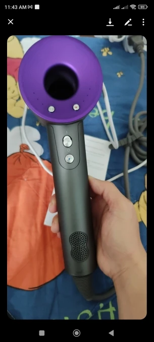 Professinal Leafless HairDryer 220V Negative Ion Quick Dry Home Powerful Hair Constant Flyaway Attachment Anion Electric Dryer photo review
