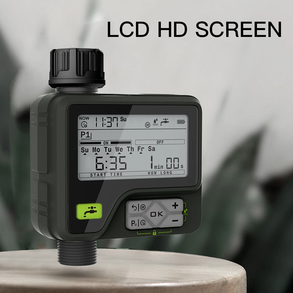 Eshico Super Irrigation System 6 Adjustable Program Rain Sensing Precise Automatic Timing Digital Water Timer Garden Sprinkling 1