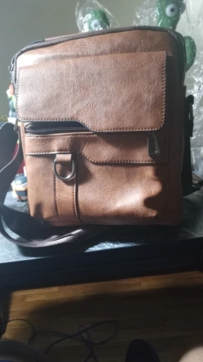Brand Men Shoulder Bag for 9.7" iPad Men PU Leather Flaps Men's Crossbody Bags Business Flap Male Solid Messenger Bag Travel Bag photo review