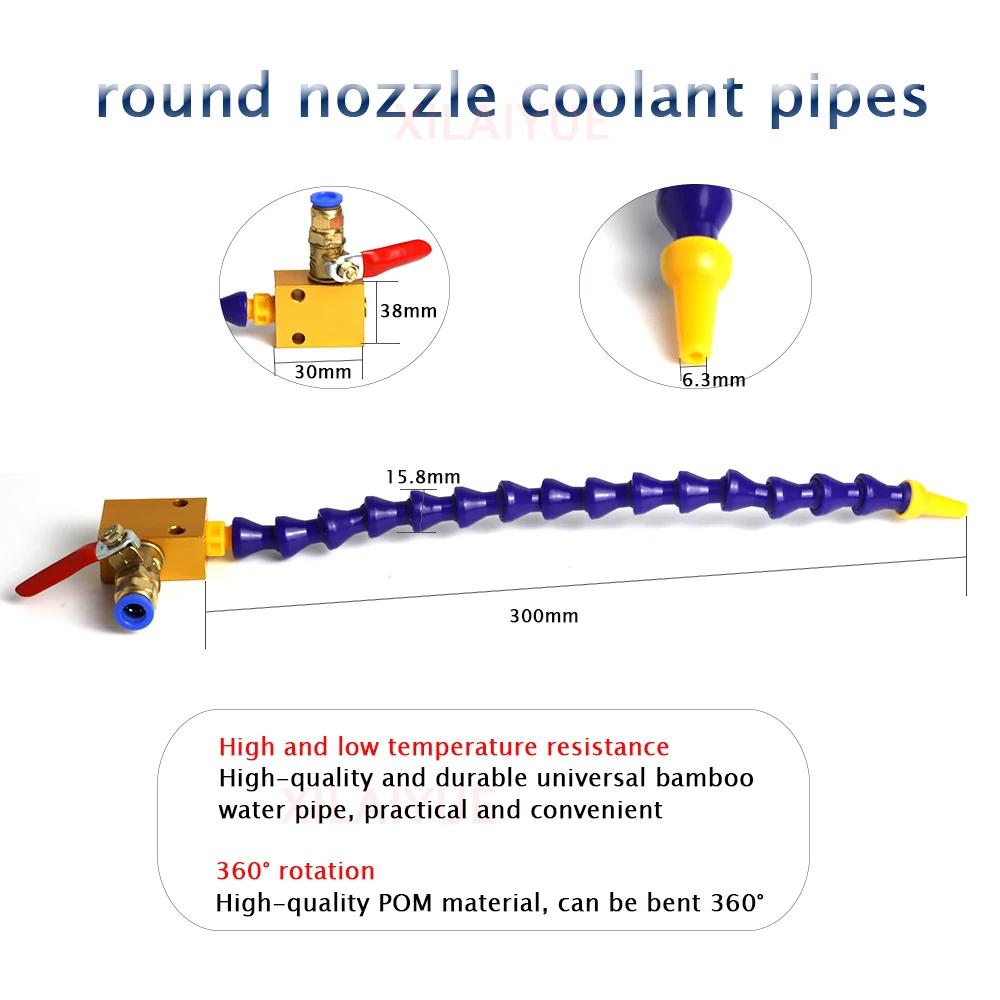 80W 3.5m Water Pump + Magnet Water Oil Coolant Pipe Hose Cooling Tube for CNC Router Tools with 5M Pipe for CNC Router Spindle liquid transfer pump