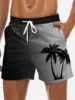 Men's Loose Beach Shorts Drawstring Quick Dry Coconut Tree Shorts For Summer Women Men 3D Print Casual Oversized Sport Shorts 1
