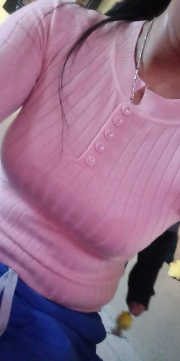 Knitted Women Sweater Button O-neck Pullovers Spring Autumn Basic Sweaters for Female Pullover Slim Solid Bold Stripes Tops photo review