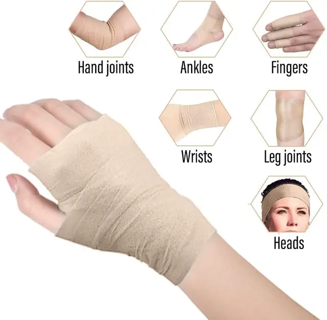 Foam Underwrap Sports Foam Pre Wrap Athletic Tape Headbands for Hair Elbow Knees Ankles Soccer 4
