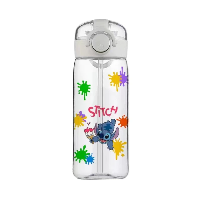 Disney Anime Stitch Kids Sports Water Bottle Stitch Anime Portable Water  Bottles Baby Outdoor Water Children's