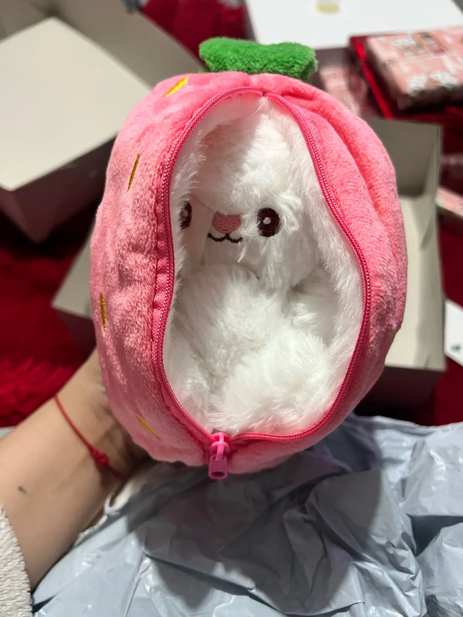 Berry Buns, Transforming Strawberry & Carrot Bunny Plush