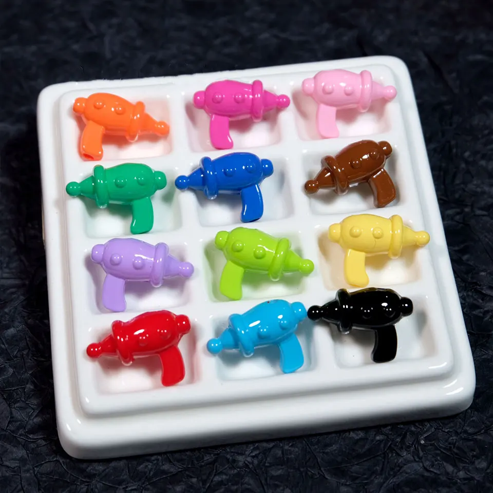 50Pcs 도파민 다채로운 장난감 총 구슬 쥬얼리 만들기 DIY 장식 귀걸이 전화 체인 키 체인 키즈 헤어핀 액세서리