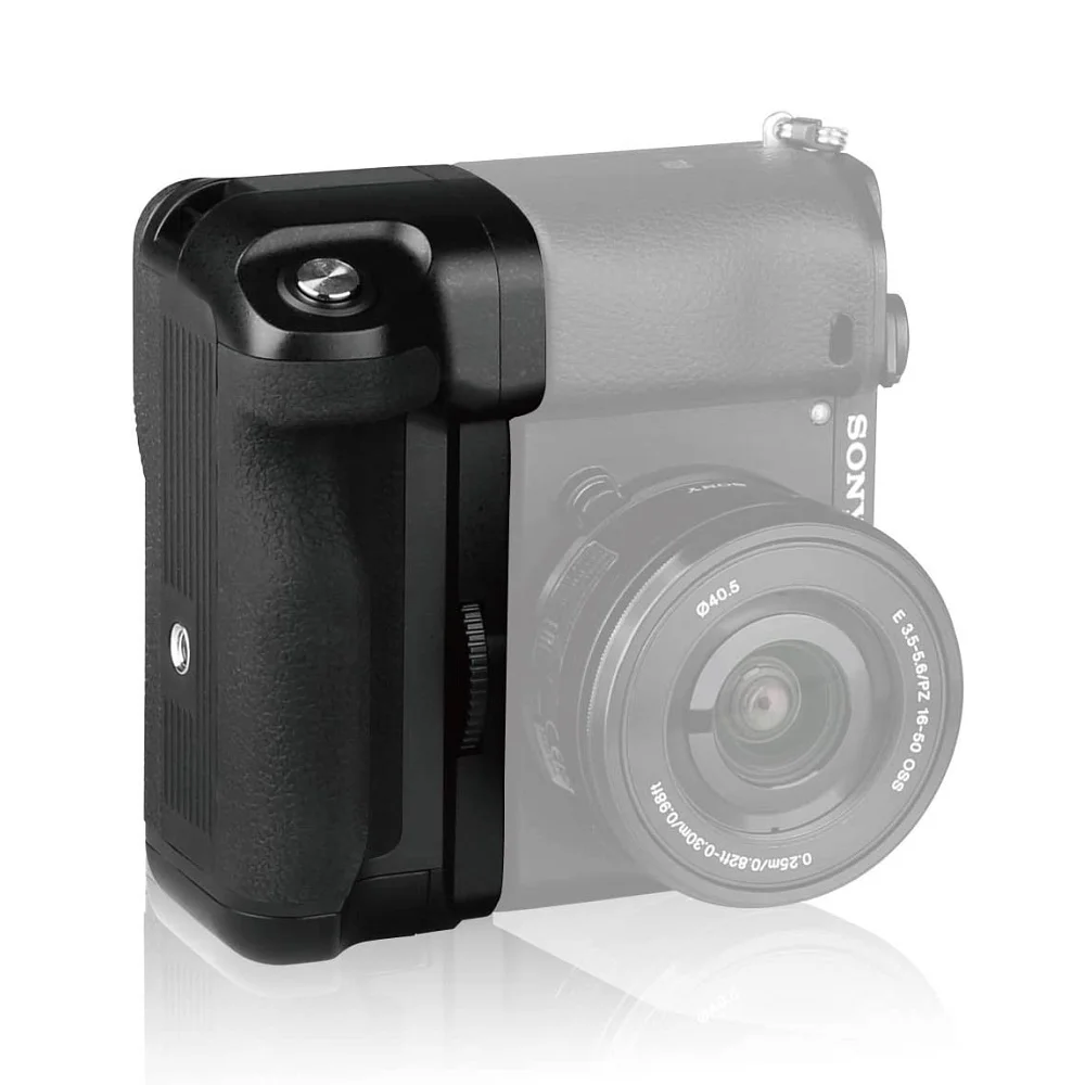 Meike MK-A6300 Pro Vertical Battery Pack Grip for Sony A6000 A6100 A6300 A6400 Cameras with 2.4G Timing Remote Control