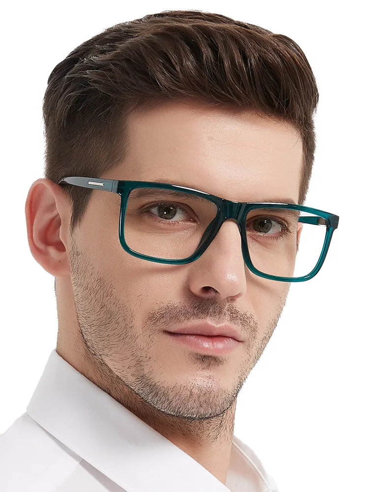 Square Frame Reading Glasses For Men Large Optical Eyeglasses Hyperopia