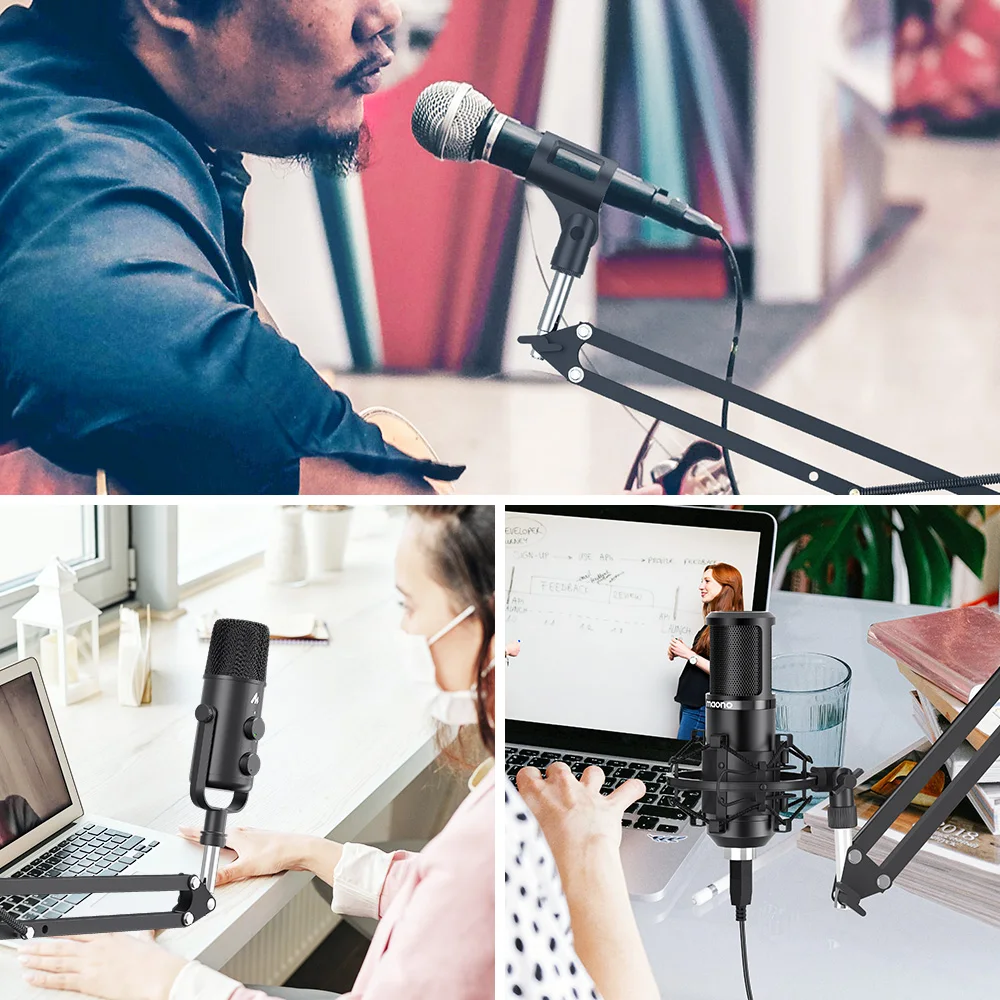 de microfone maono para streaming profissional de podcast youtube microfone