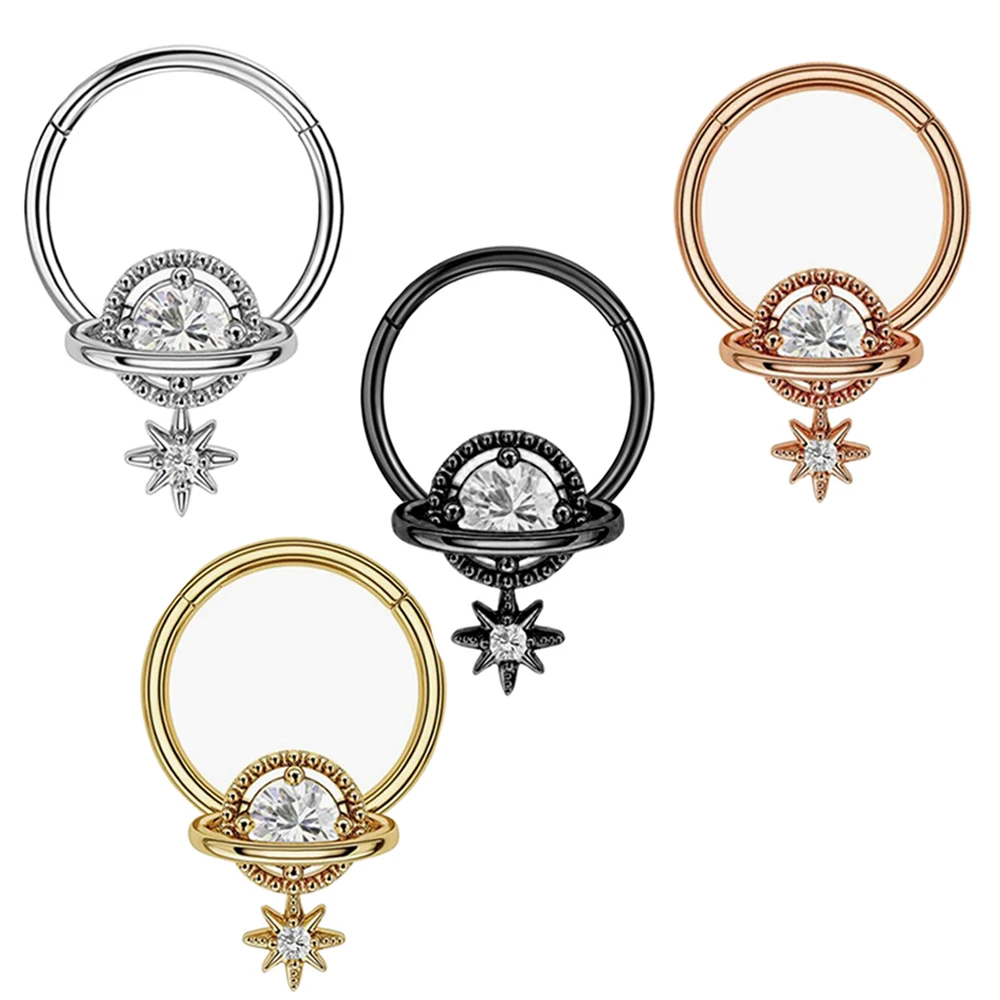 16G Stainless Steel Septum Ring Nose Hoop Ring Bee Bat Septum Piercing  Cartilage Hoop Helix Tragus Daith Small Earrings