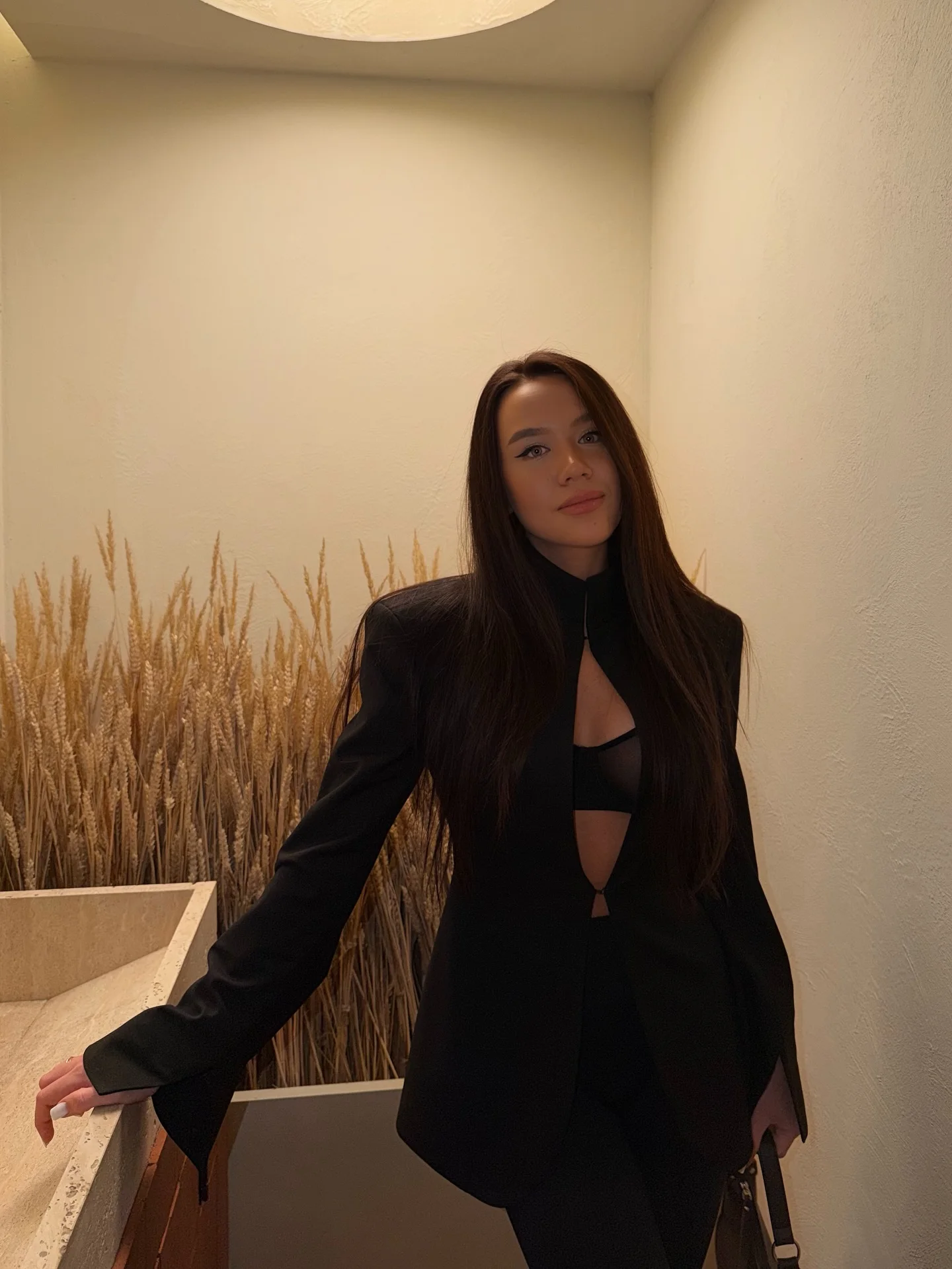 Sexy Black Hollow Out Blazer Dress Women Casual Full Sleeve V-neck Turtleneck Mini Dresses 2026 Lady High Street Fashion Robes photo review