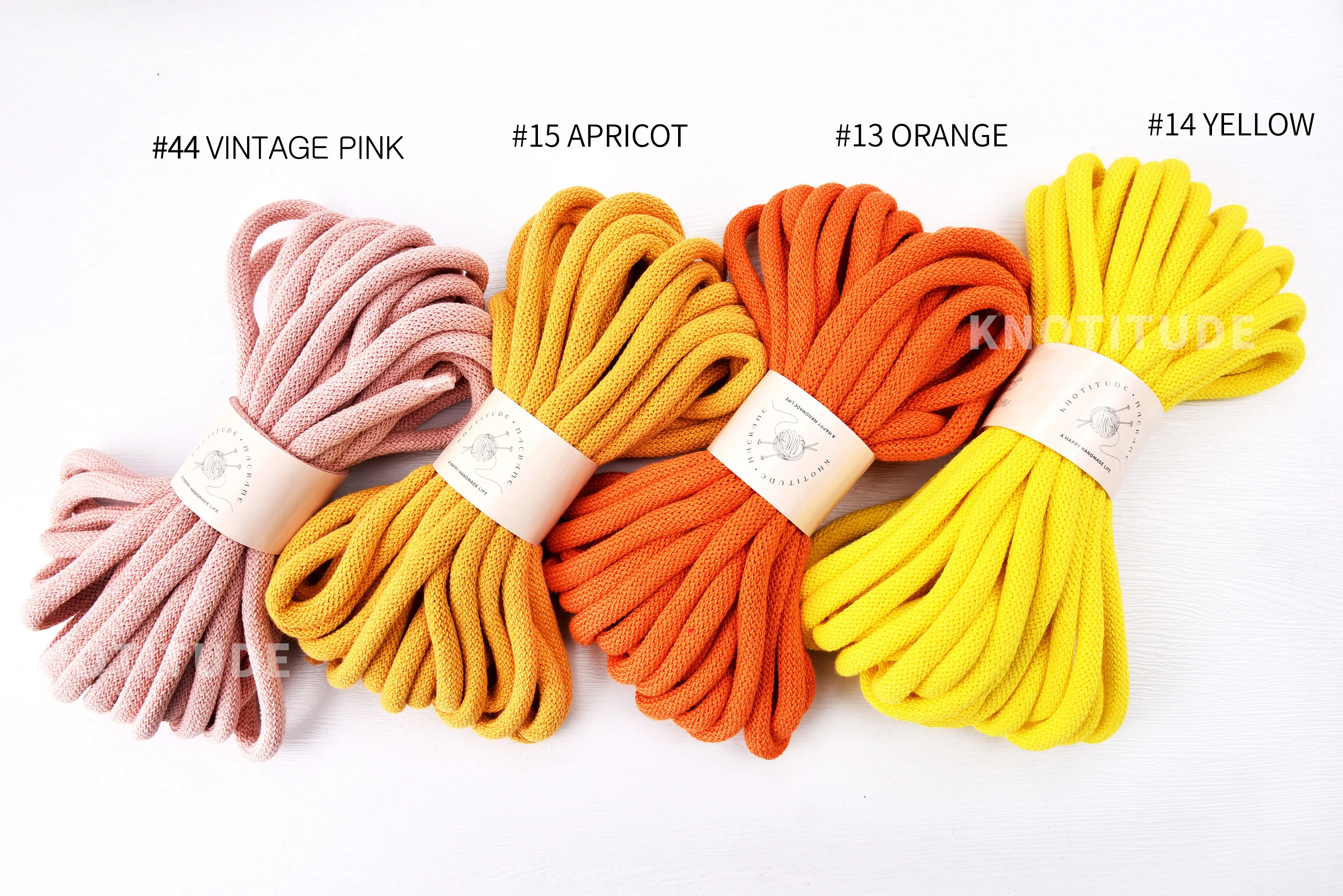 9mm x 10M Chunky Braided Cord  Pure Cotton Cord Thick Macrame Cord for Jewelry Making & Knot, Hand Knitting Cord 2