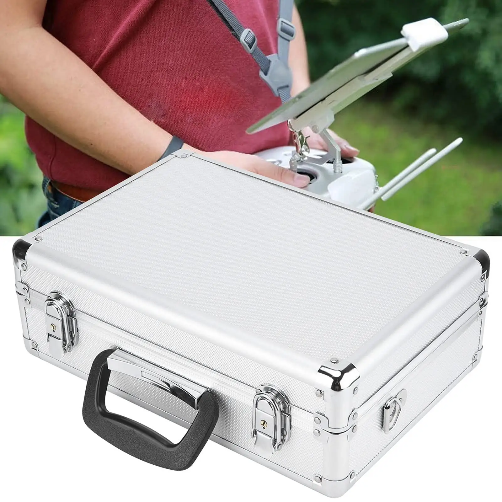 Mallette Aluminium Émetteur RC Universelle - Protection Drone Radio Télécommandé