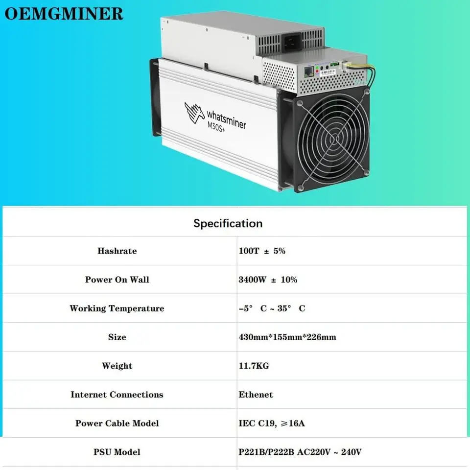 

CR BUY 2 GET 1 FREE New Bitmain Antminer S21 200TH/s 3500W BTC Bitcoin Miner Asic Miner include PSU