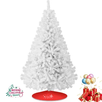 White Christmas Tree with Base 1