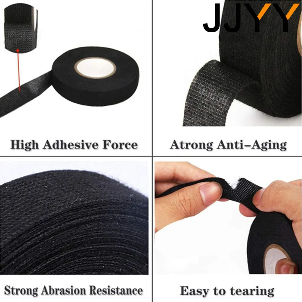 Description Picture 3 of itemJJYY New Width 15mm*15M Electrical Insulation Tape Heat-resistant Wiring Harness PET Bundle Flame Retardant Tape