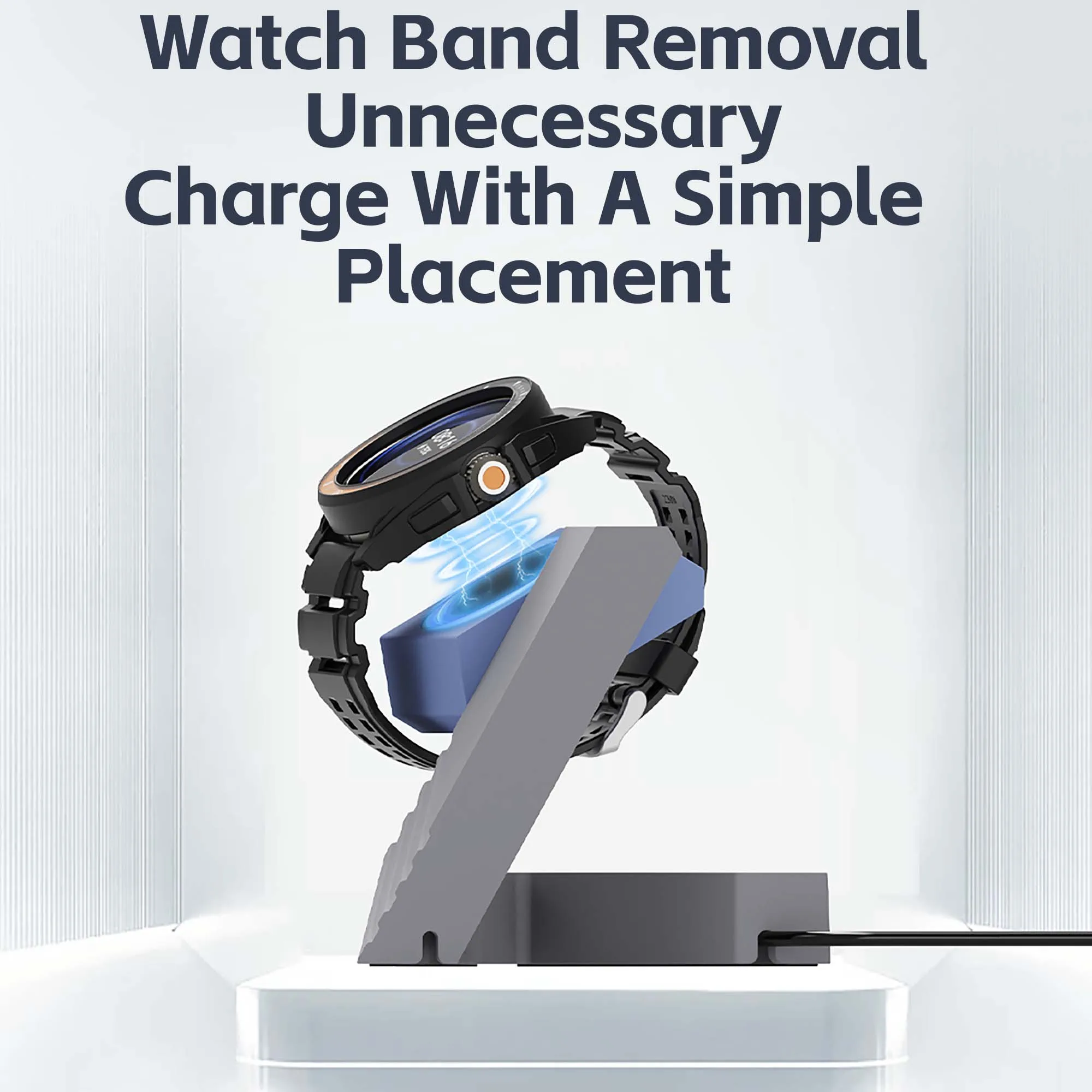 Geometric PC Smart Watch Stand and Charger Adapter