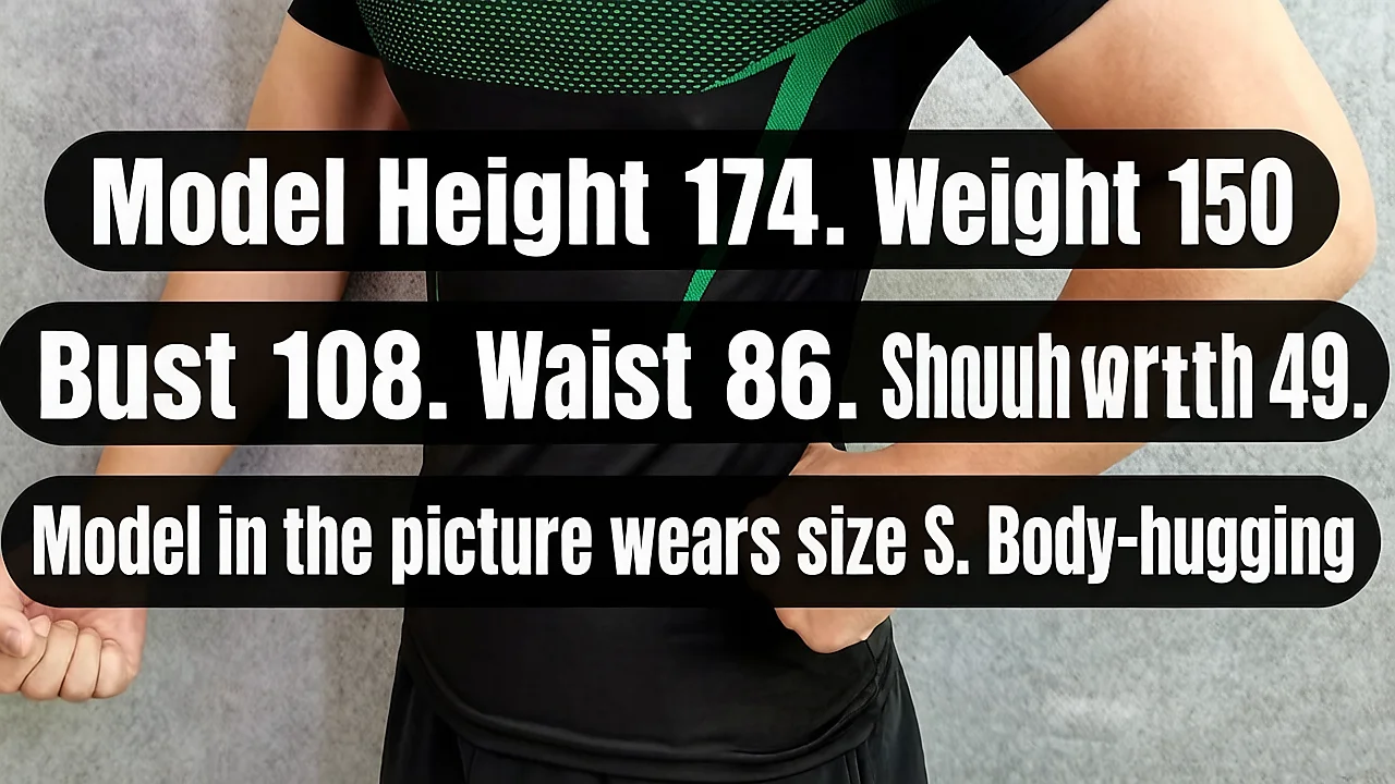 Herren Muskel-Sportshirt Schnelltrocknend Eng Anliegend Kurzarm Fitness Laufshirt Bodybuilding Freizeithemd – Detail 1
