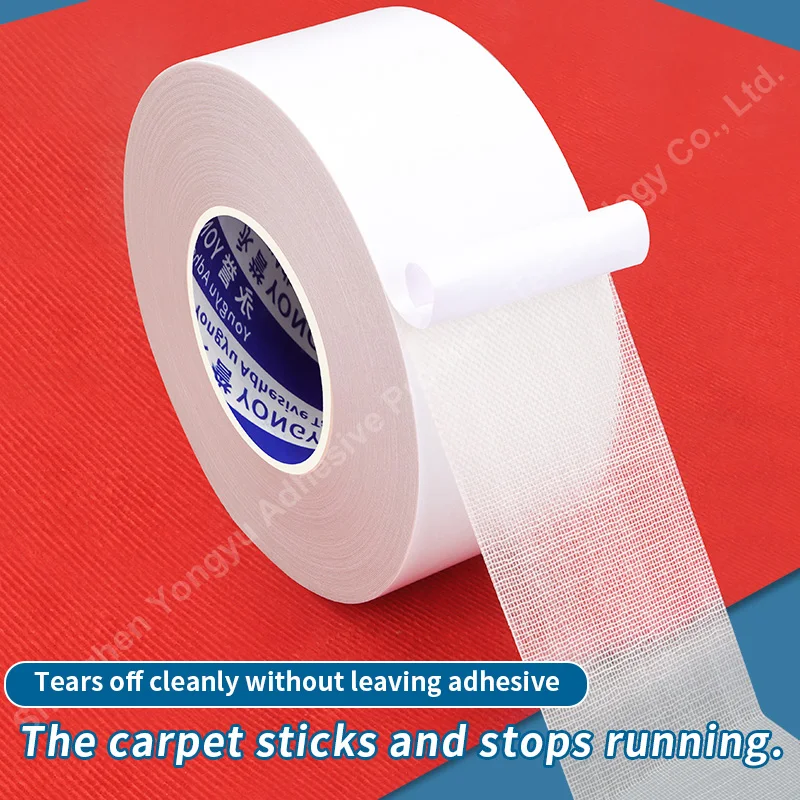 고점도 천 기반 양면 접착 테이프, 자기 접착 러그, 미끄럼 방지 테이프 천, 카펫용 양면 카펫 테이프