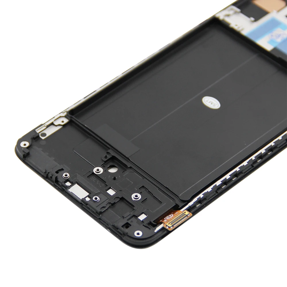 프레임 터치 스크린 어셈블리 교체, 삼성 A70 A705 LCD A705F SM-A705FN 디스플레이, 도매 6.7 인치 디스플레이