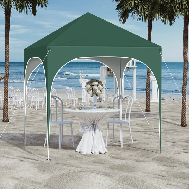 Folding Garden Gazebo Pergola UV Protection 2x2m with Side Walls Adjustable Height Pop-up-Pavillon Waterproof for Outdoor