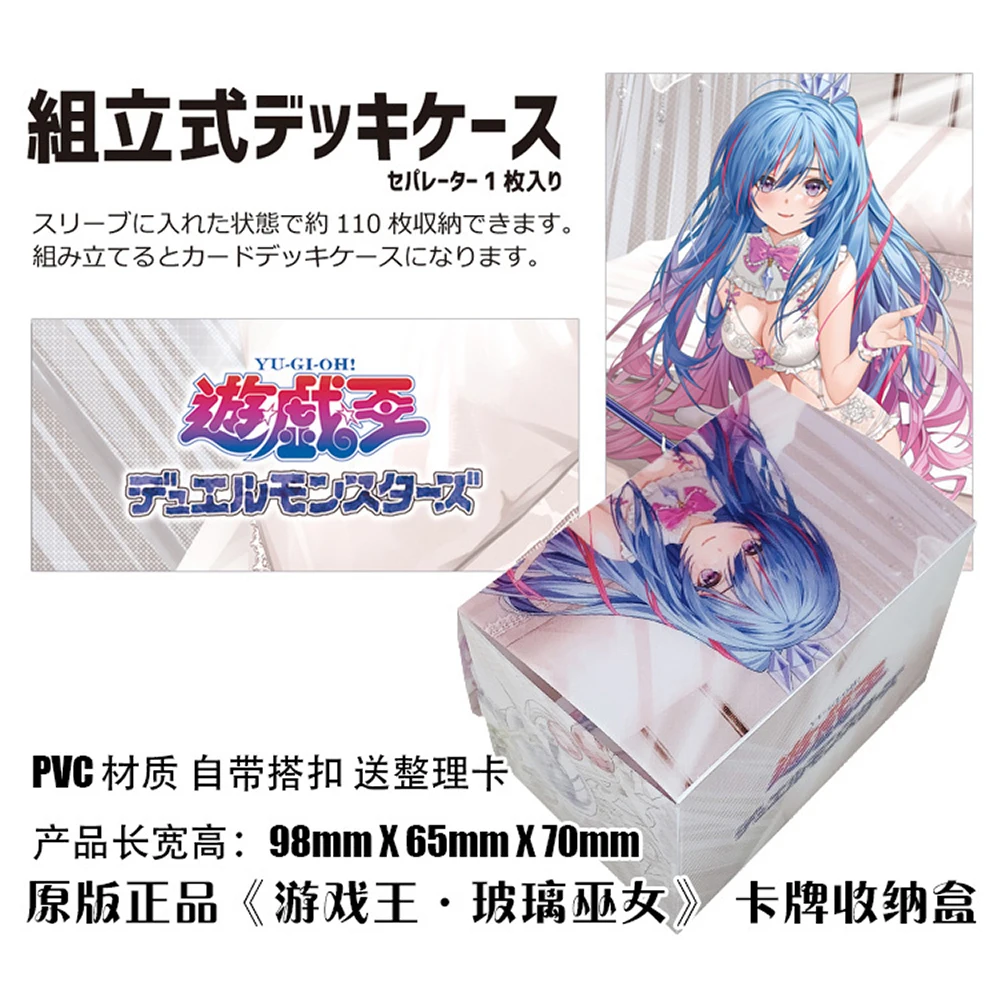 100 + Pp Anime Cards Storage Deck Box Gioco Da Tavolo Tcg Card Box Protector Case Per Mgt/Pkm/Yu-Gi-Oh/Gathering Games Trading Cards