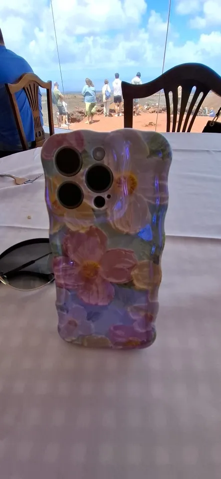 Colorful Retro Oil Painting Print Iphone Case photo review