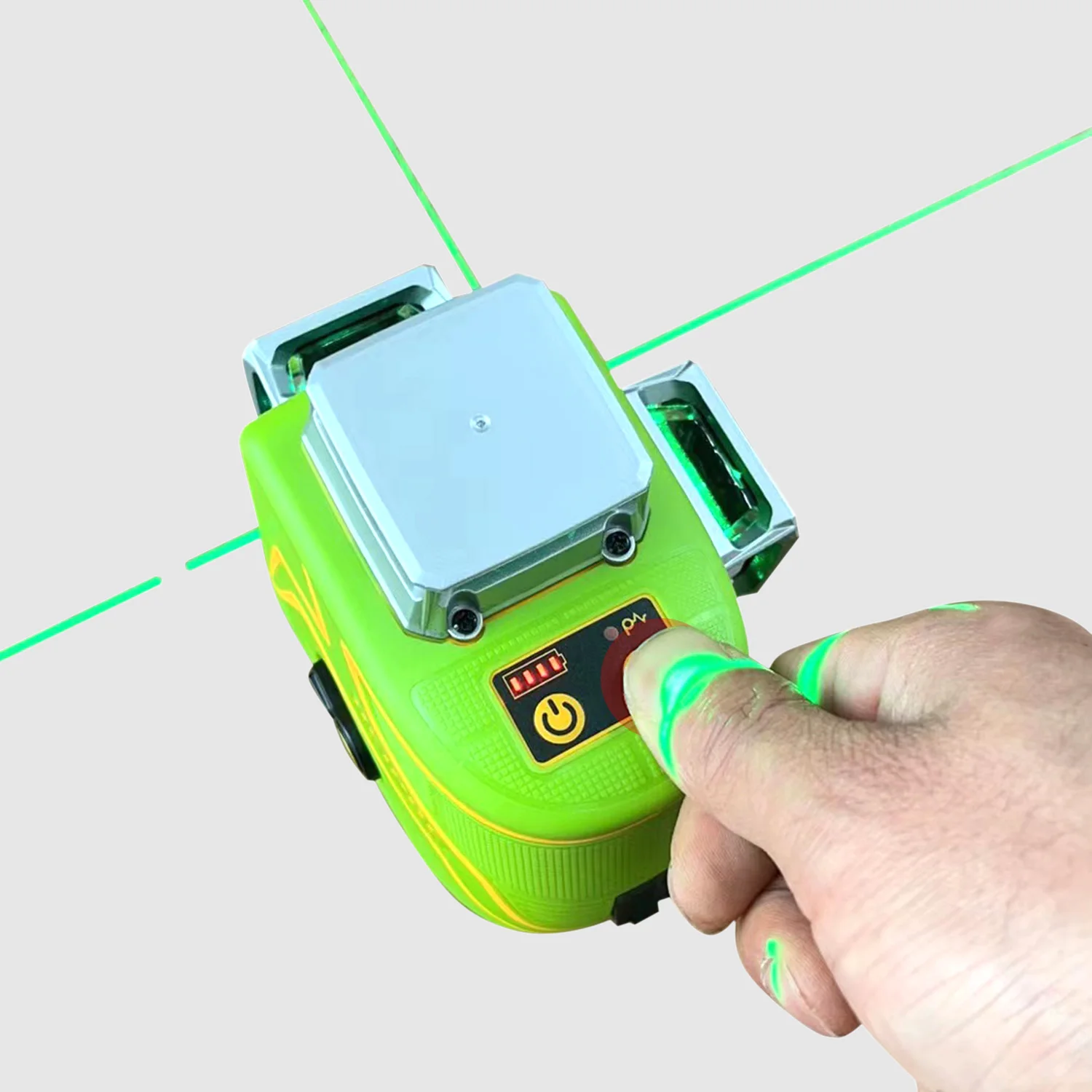 Heipoe 12 lines Green beam Self-leveling Vertical & Horizontal Laser Level with