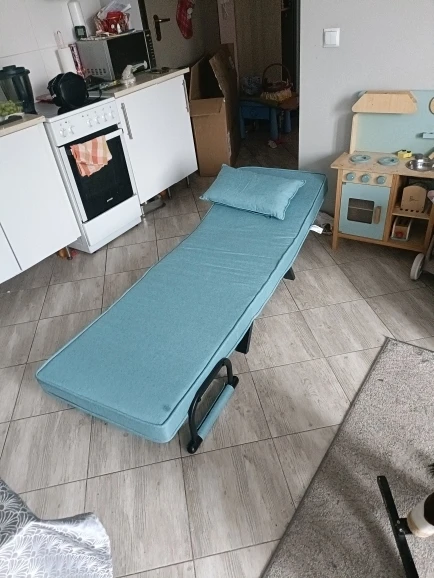 3-in-1 Sofa Bed Linen Folding Chair with Removable Cushion Adjustable Backrest Guest Bed for Apartment Dorm photo review