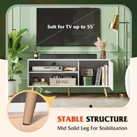 GALAXHERO TV Stand for 55 Inch TV Mid Century Modern TV Console with Storage Cabinet Entertainment Center for Living Room 6