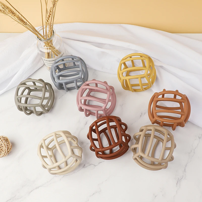 Baby Silicone rodent Toy Ball Suitable BPA Free Baby Teething Chew Silicone Beads DIY Teething Necklace Toys 1pc teething toys baby teething toys silicone teething toys silicone beads silicone teething beads silicone teether