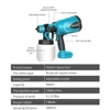 800ML Portable Electric Spray Gun Cordless Paint Sprayer HVLP Household Electric Paint Sprayer Compatible For Makita 18V Battery 5