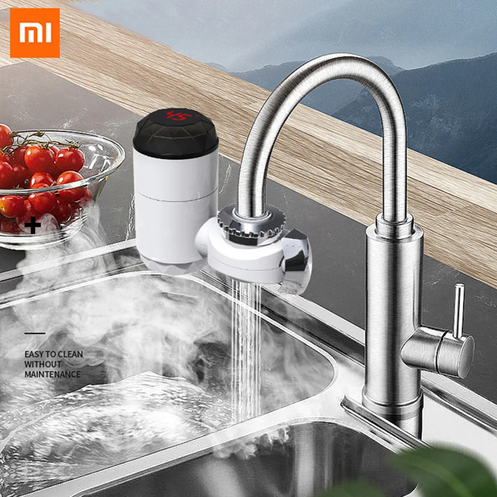 Xiaomi Electric Water Heater Tap Quick Install Instant Hot Water Faucet  Cold Heating Faucet Tankless Instantaneous Water Heater - AliExpress