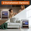 Ca'Lefort Stylish Small Beverage Refrigerator - 65 Can Capacity Cooler Mini Fridge for Ideal Home Bar Use and Efficient Storage 6