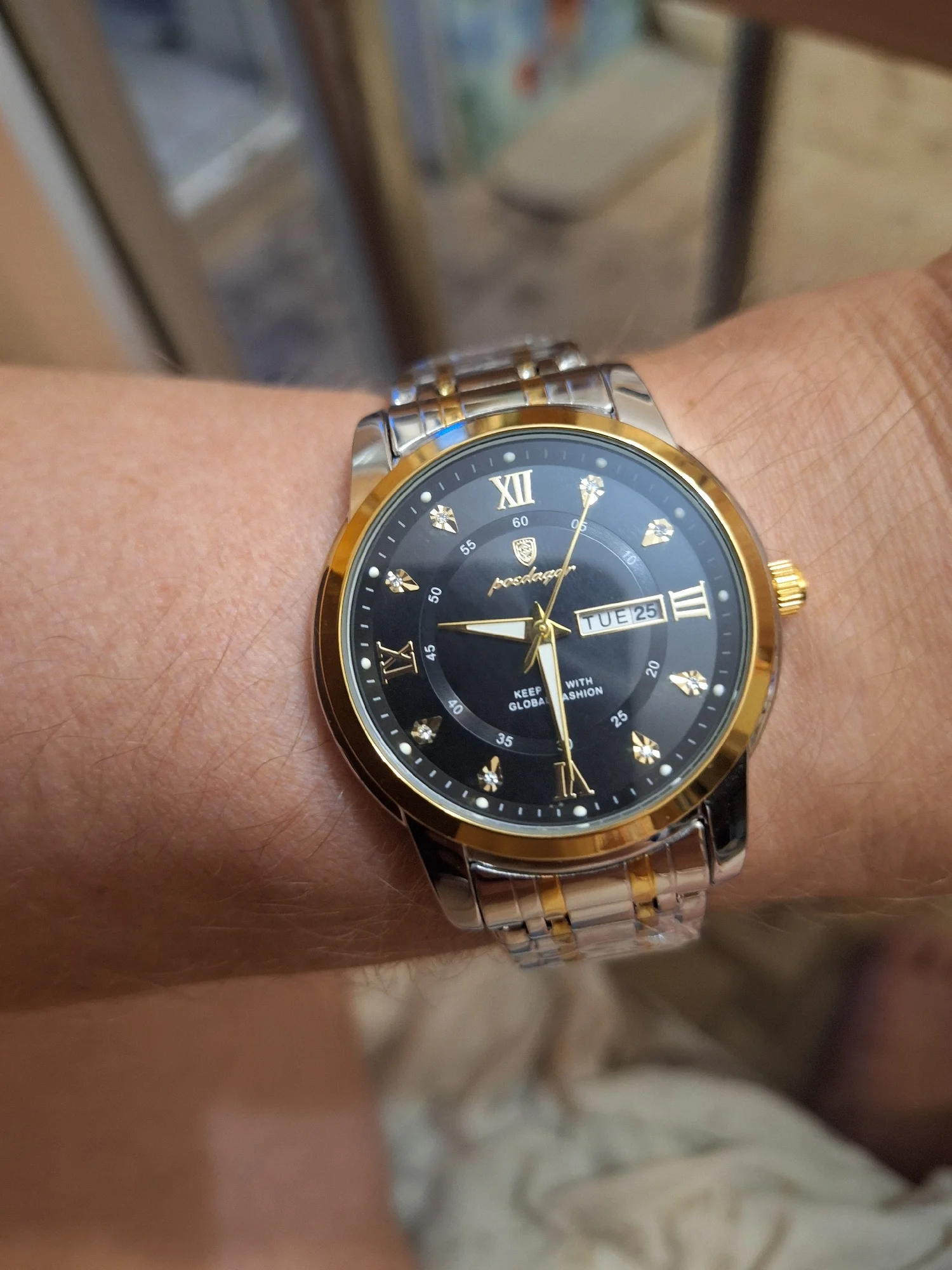 POEDAGAR Luxury Watch for Men photo review