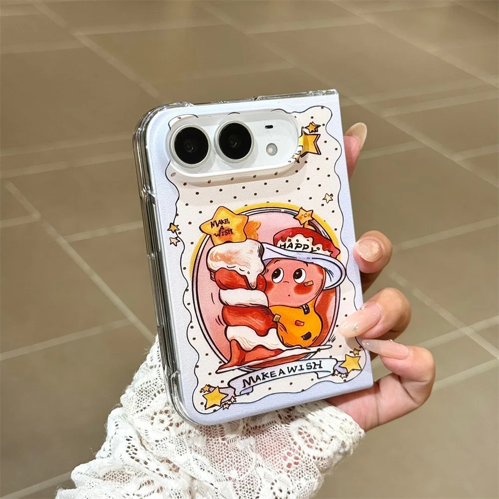 Polka Dot Stars Cartoon Magnetic Phone Case with 3D Stand and Anti-Fall Protection