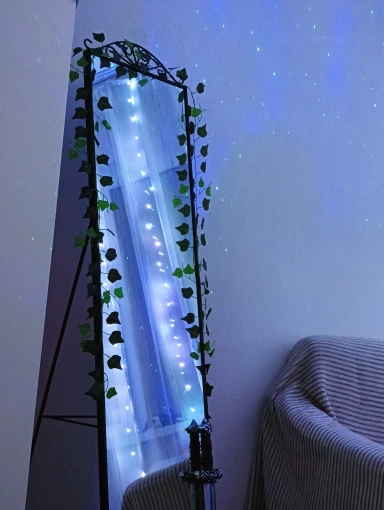 Artificial Ivy Leaf Garland - 2.4M Silk Vine for Home Decor photo review