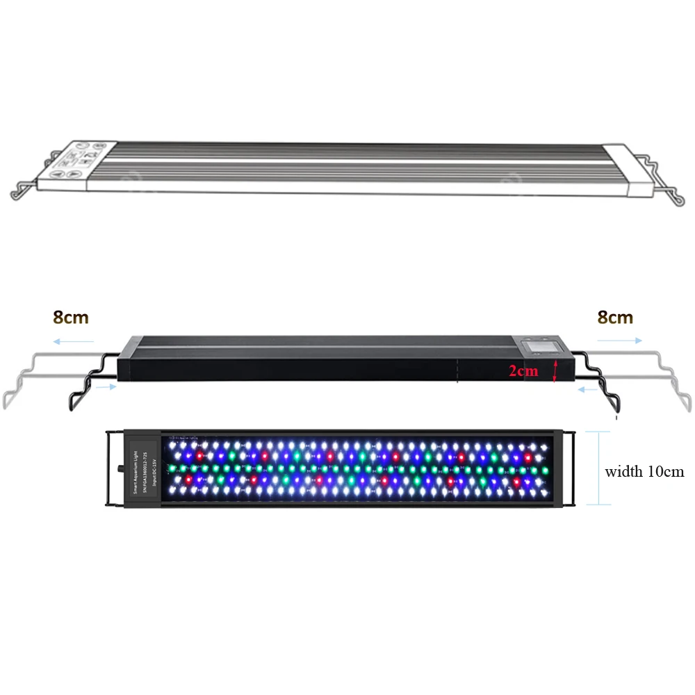 Aquarium Light 12-24inch for Freshwater Planted Tank