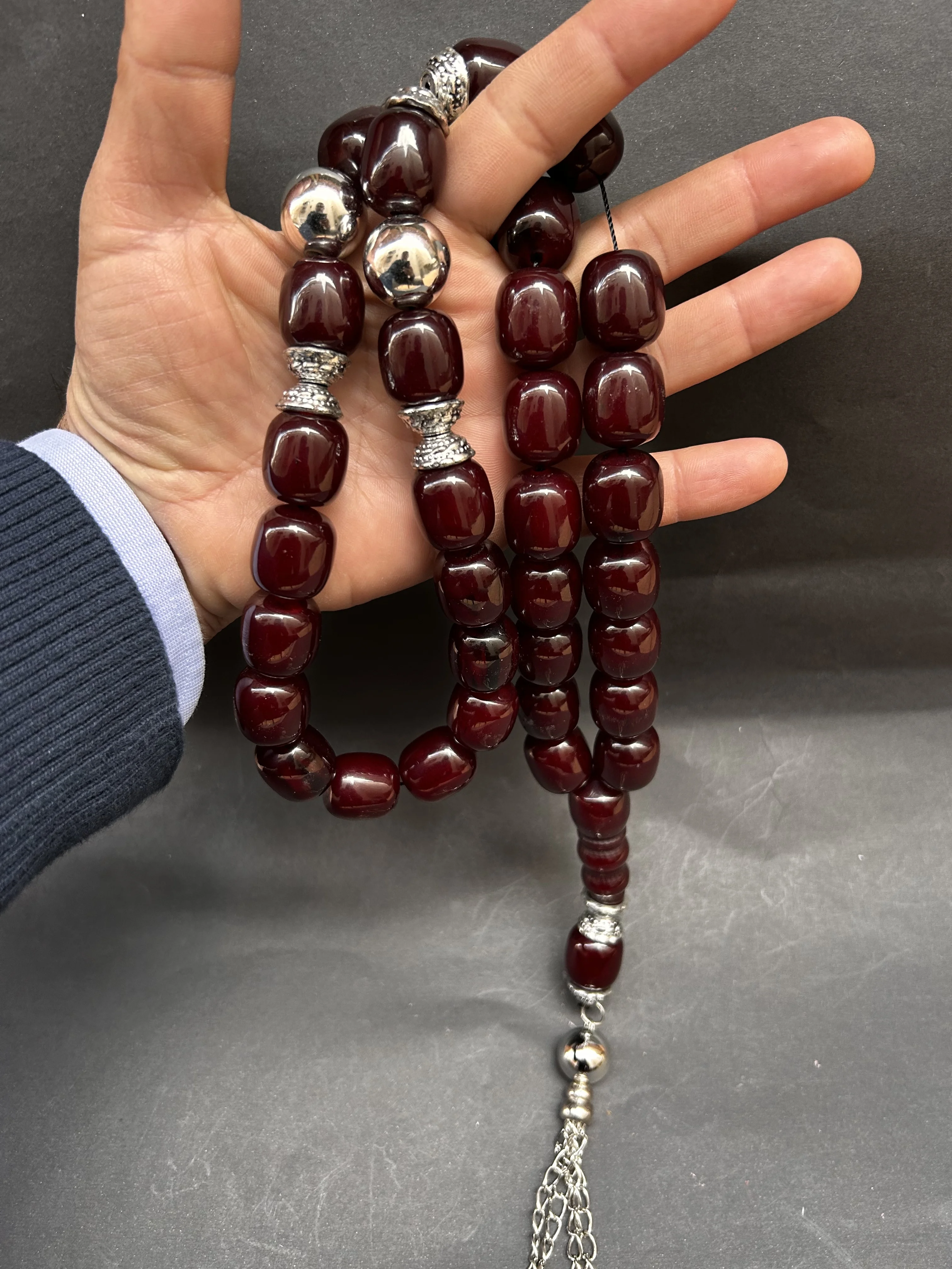 

Very Special Handmade RosaryOttoman Rare Antique Faturan German Amber Sandalous Misbaha Prayerbeads Rosary Tasbih Tesbih İslam