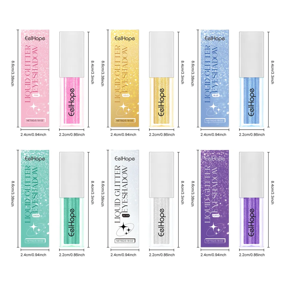 Long Lasting Liquid Glitter Eyeshadow Travel Size