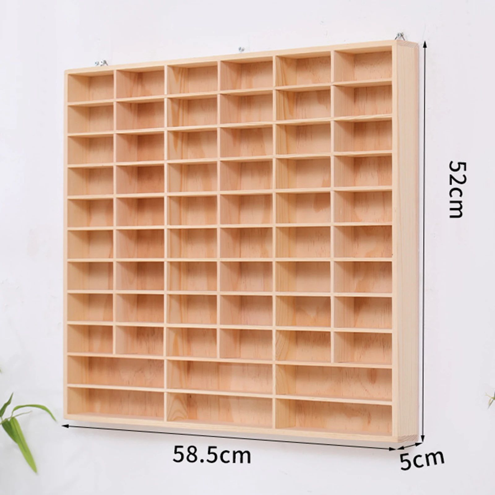 Wall-Mounted Wooden Toy Car Display Case Multi-Tiered Car Display Rack Car Storage Compartments Toy Shelf Showcase Collectible